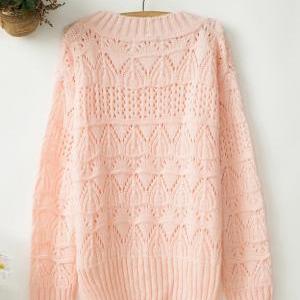 Nice Sweeter Sweet Lace Nice Pink Sweater on Luulla