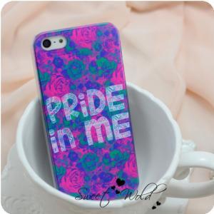 Iphone 5 Case, Pride In Me Print Plastic Snap-on..