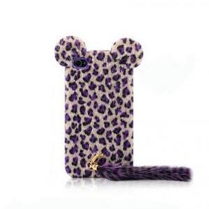 Iphone 5 Case, Fluffy Leopard Case For Iphone With..