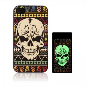 Iphone 4s Case, Black Skull Pattern Noctilucence..