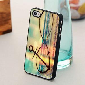 Iphone 5s Case, Beach And Anchor Printed Phone..