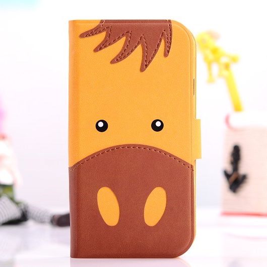 Pu Leather Animal Wallet Type Flip Case Cover For Samsung