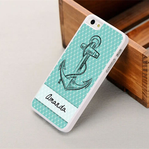 Iphone 5s Case, Anchor Rhombus Printed Phone Case For Iphone 4/4s 5/5s 0630j054