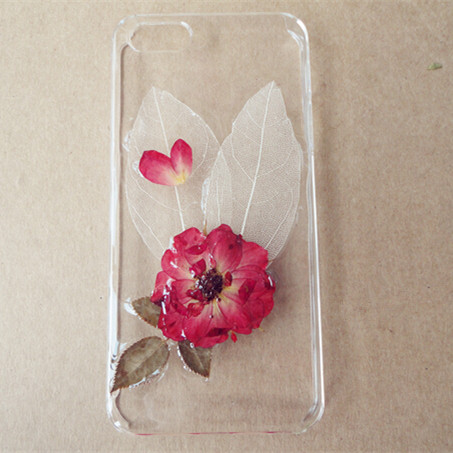 Iphone 5s Case, Handmade Real Pressed Flowers Dry Rose Phone Case For Iphone 4/4s 5/5s 0630j103
