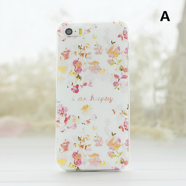 Iphone 5s Case, Floral Lace Butterfly Dots Printed Phone Case For Iphone 5/5s 0630j029